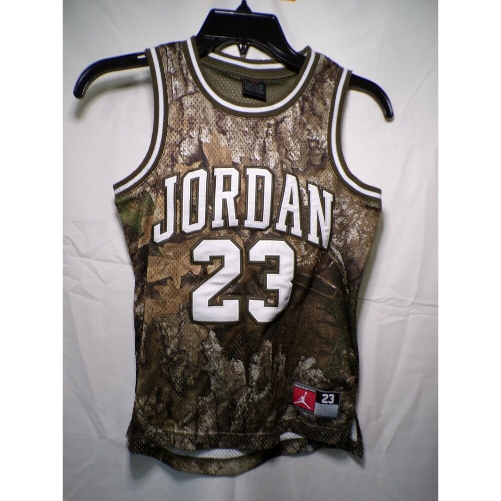 Boys Realtree Camo Basketball Jersey 23 Sleeveless Size S